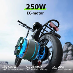 CyberCart Commuter E-Bike U4 Electric Commuter Bike, Peak 500 W, 88 km Range Foldable E-Bike