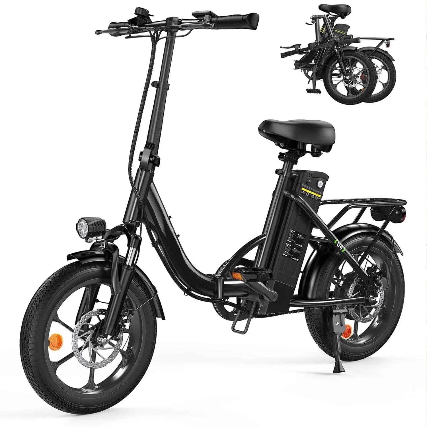 CyberCart Commuter E-Bike U4 Electric Commuter Bike, Peak 500 W, 88 km Range Foldable E-Bike