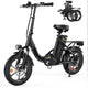 Bicicleta eléctrica plegable U4 para desplazamientos urbanos, potencia máxima de 500 W, autonomía de 88 km.