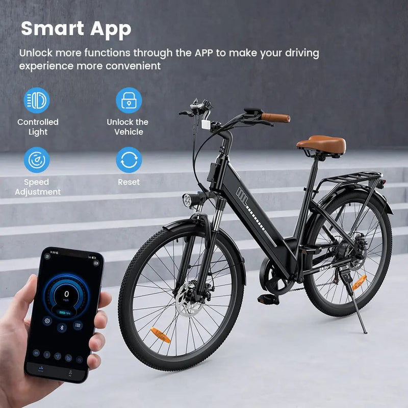 CyberCart Commuter E-Bike UcityS Trekking Electric Bike 36V 13Ah 88km Range