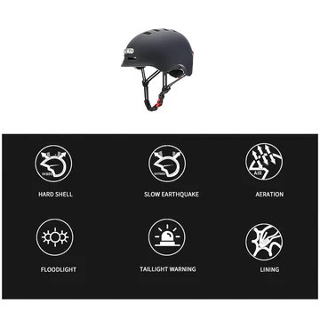 Electric Scooter Helmet, Adult Bike Helmet with PC Shell, Lightweight & Durable