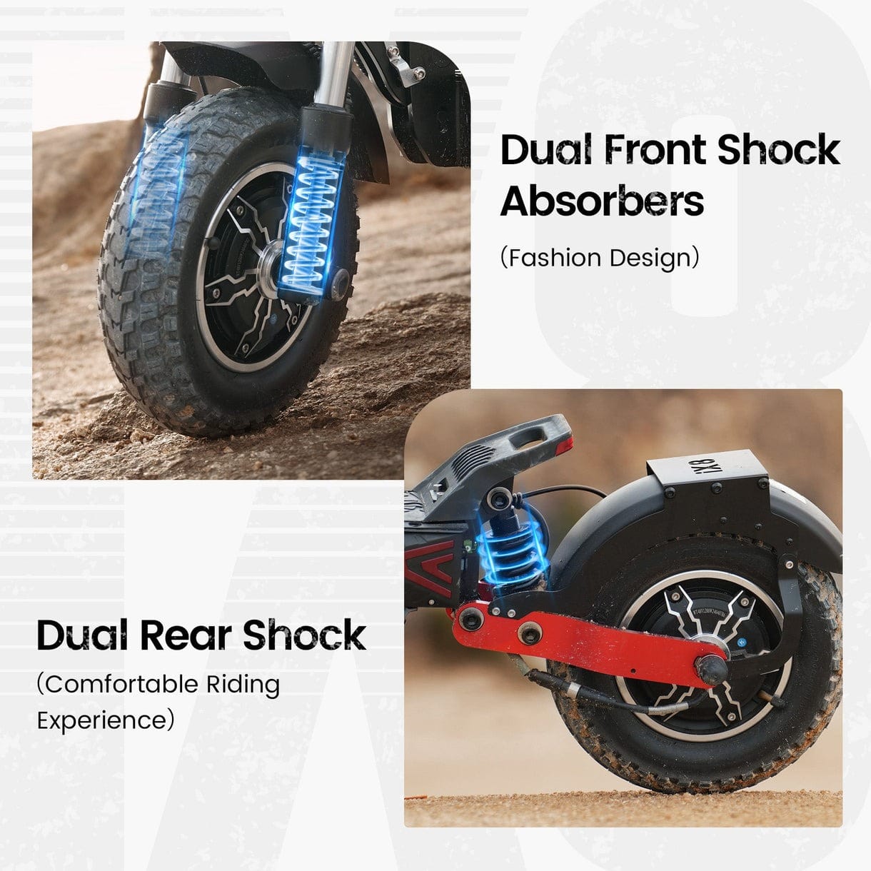 iScooter Skuter Elektryczny Terenowy iX8 Electric Scooter 2400W Dual Motor Folding Off-Road E-Scooter, CE Certified、