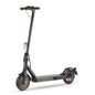 Black electric scooter on a white background