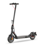 Black electric scooter on a white background