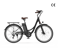 Electric Bike U2 Commuter - 26" City E-Bike for Women, 250W Motor, 55KM Range, CE Certified