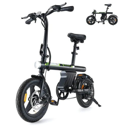 CyberCart Commuter E-Bike U1 Commuter Electric Bike 350W Foldable, CE Certified E-Bike