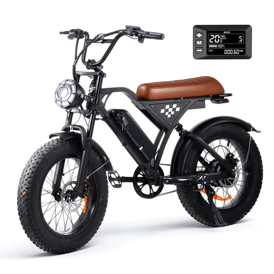 CyberCart Electric Off-Road Bike EB5, 20-inch Thick Tires