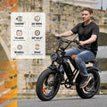 CyberCart Electric Off-Road Bike EB5, 20-inch Thick Tires