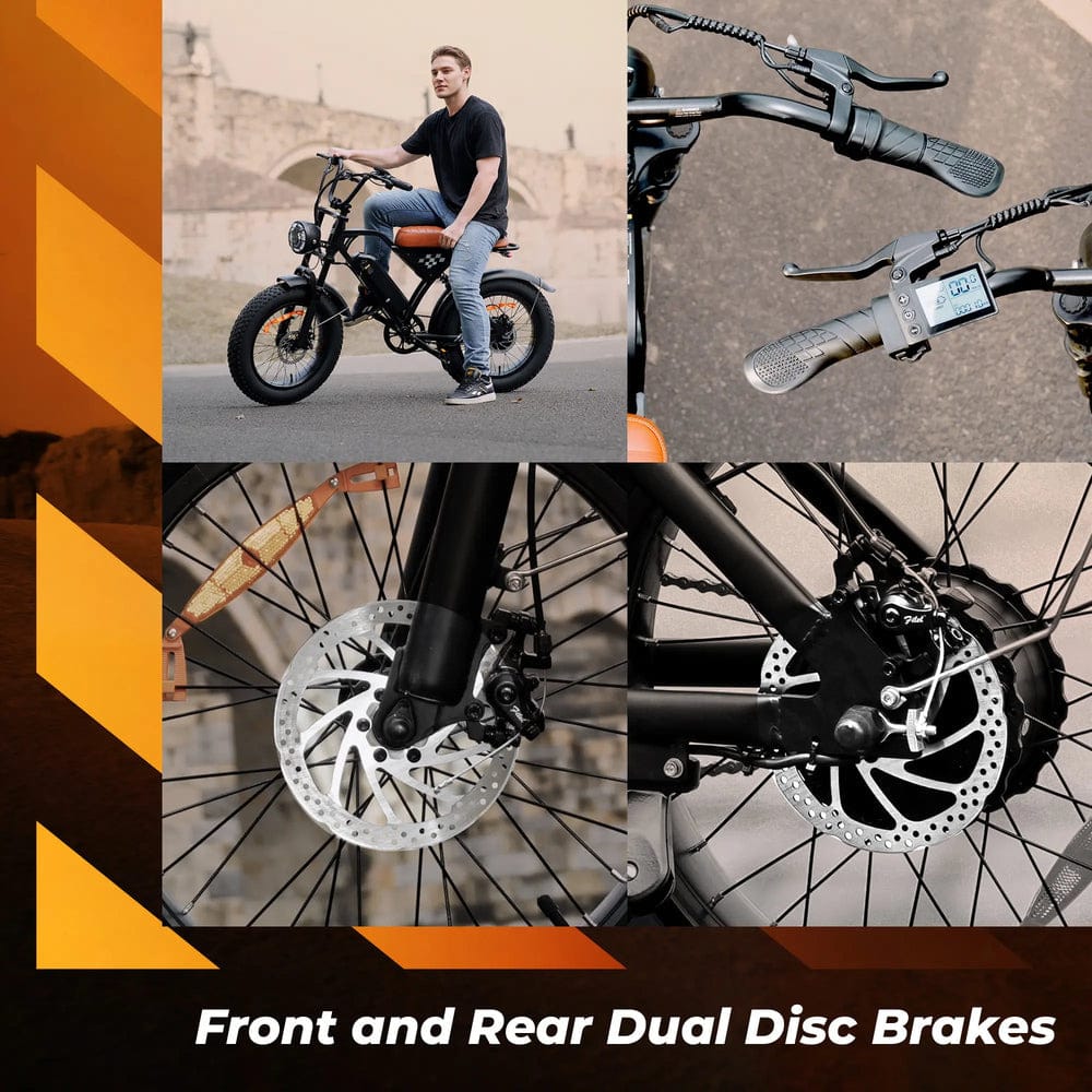 CyberCart Electric Off-Road Bike EB5, 20-inch Thick Tires