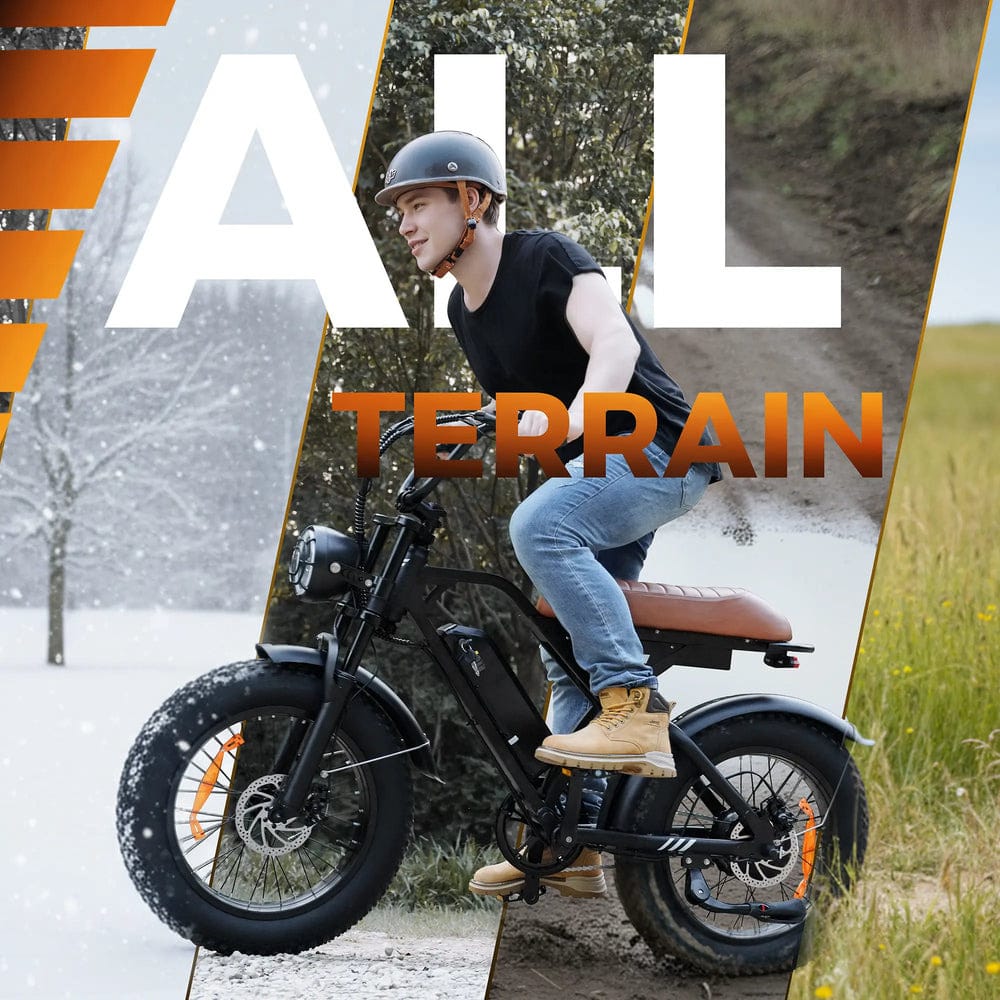 CyberCart Electric Off-Road Bike EB5, 20-inch Thick Tires