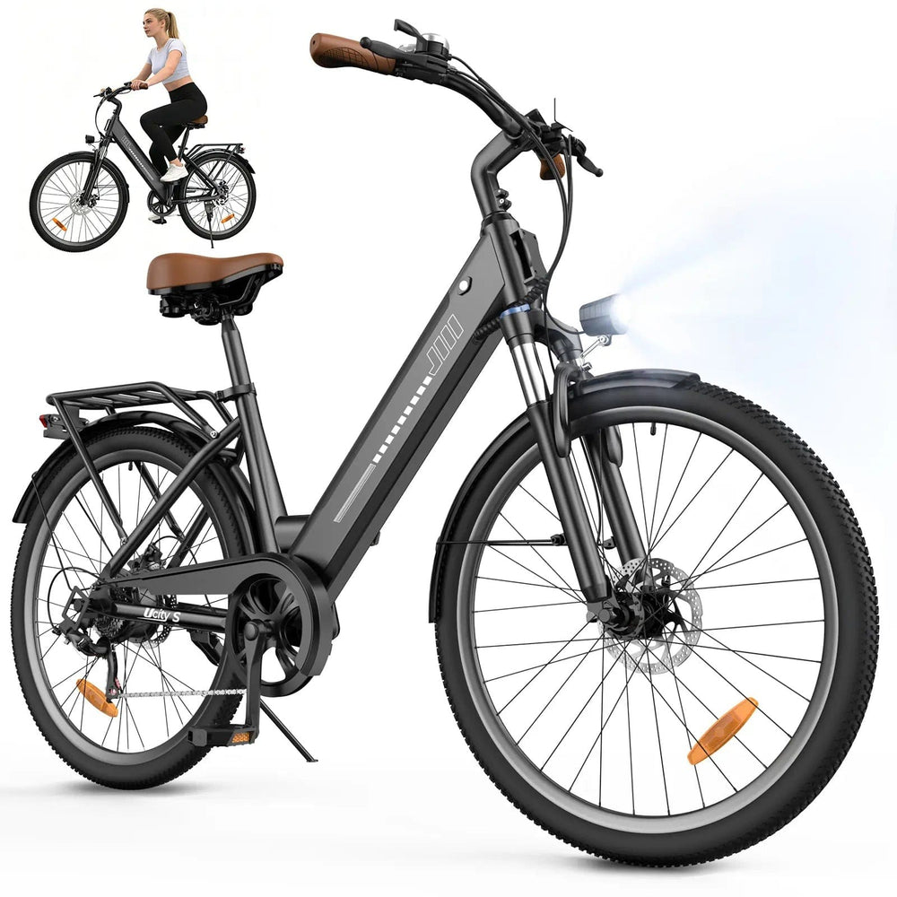 CyberCart Commuter E-Bike UcityS Trekking Electric Bike 36V 13Ah 88km Range