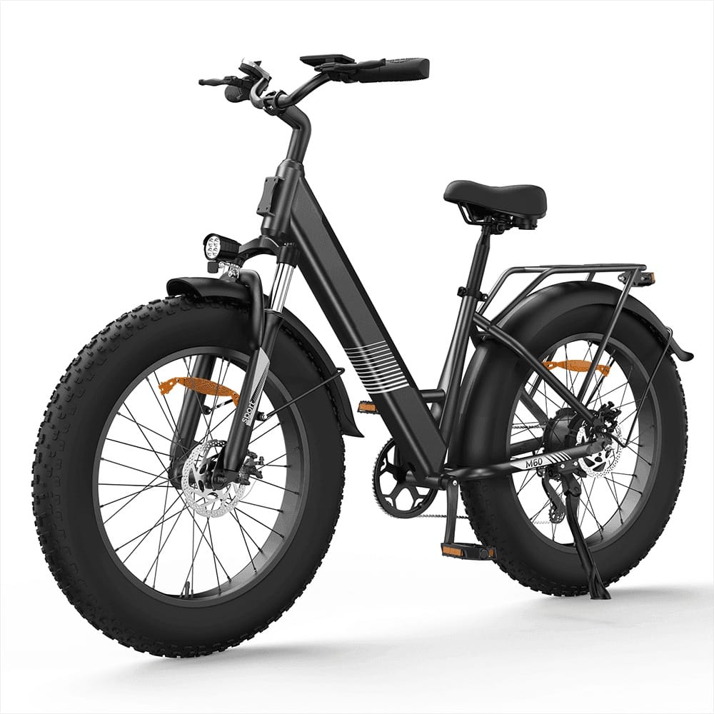 Elektrokolo s tlustými pneumatikami M60, terénní elektrokolo s výkonem 250 W a dojezdem 104 km