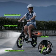 Easy step-thru design of U4 commuter e-bike for comfortable mounting