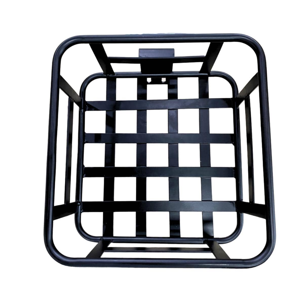 Black metal cargo basket for electric bike U2