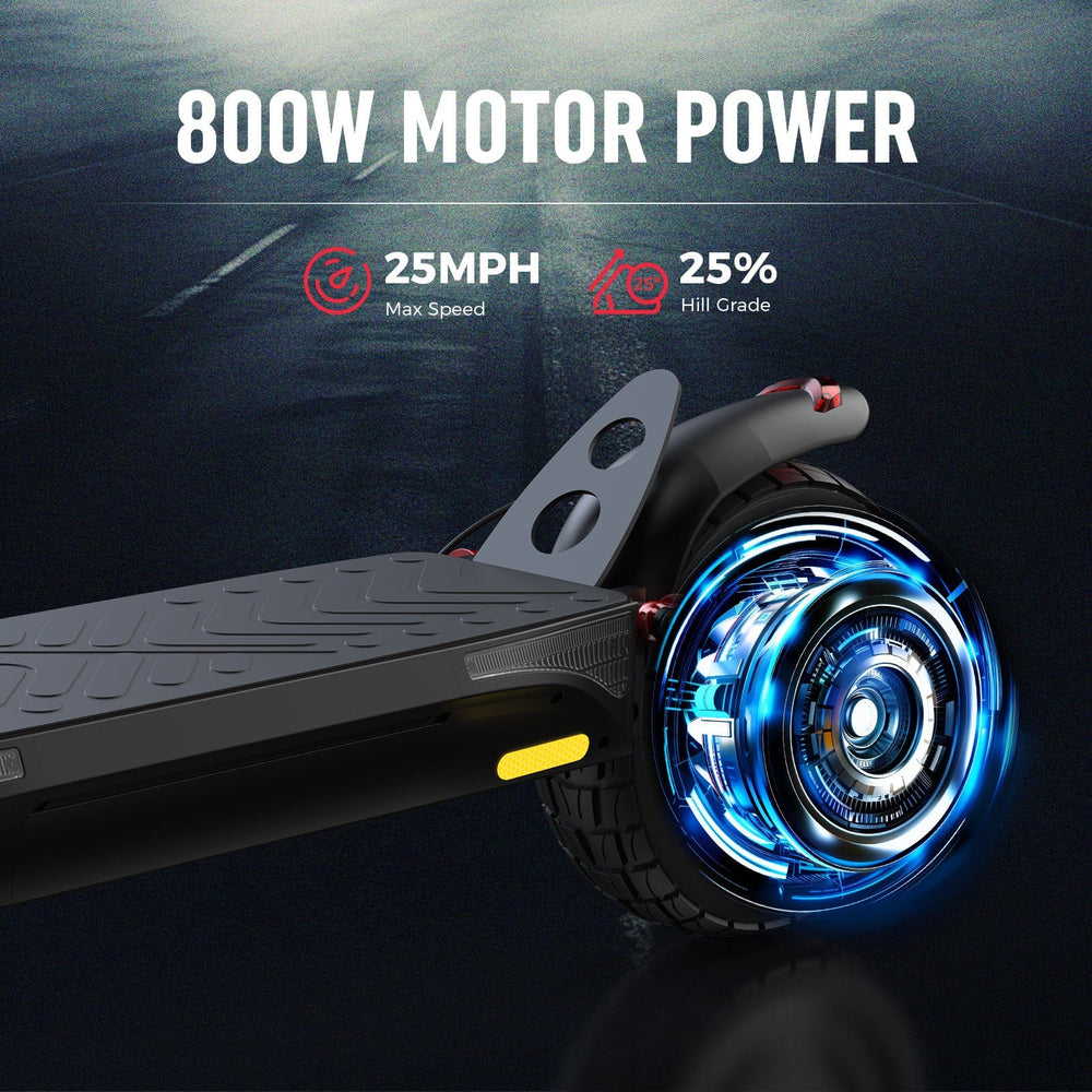 Comfortable adult electric scooter iX3 with dual braking system and 10-inch durable tires.