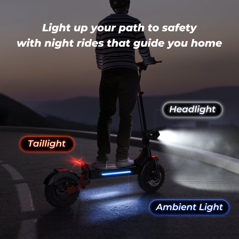 Portable foldable iX5 Electric Scooter for urban and off-road rides.