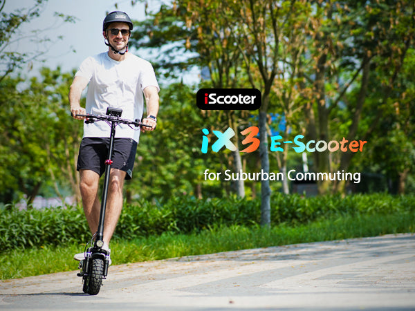 iScooter iX3 Electric Scooter main product image featuring urban commuting capabilities