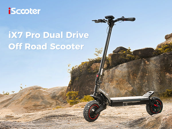 The iScooter iX7PRO seamlessly combines high-performance capabilities with a practical foldable design for modern urban and off-road travel.