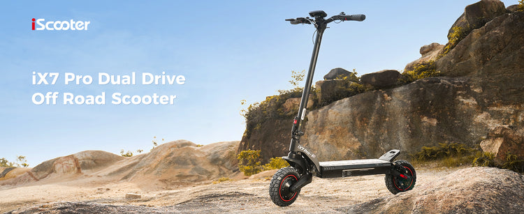 The iScooter iX7PRO is a high-performance, foldable off-road electric scooter