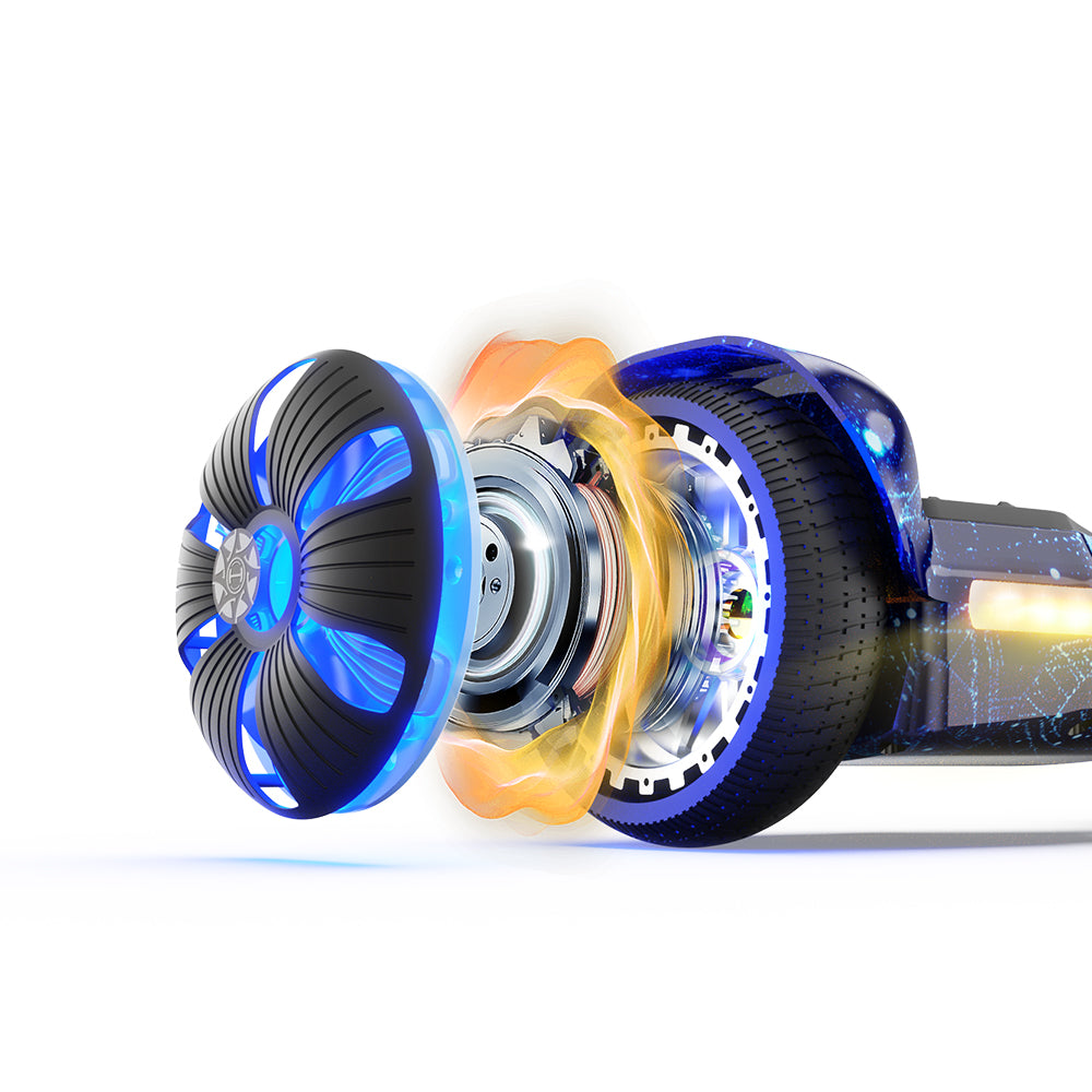 iHoverboard H2 Hoverboard with 500W Powerful Motor & LED Light Wheels for Smooth Riding Performance