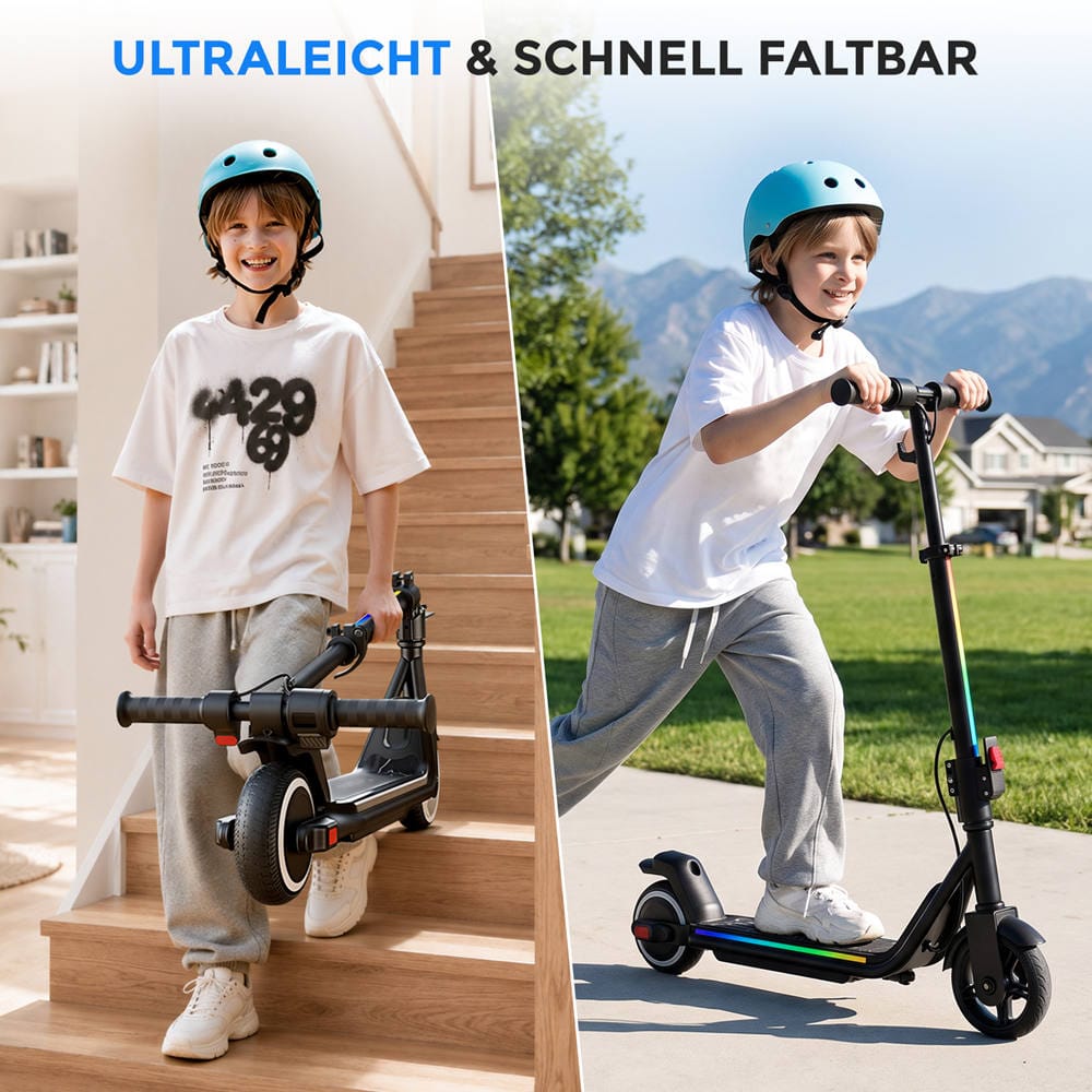CyberCart E-Scooter for Kids Cybercart iK3Max 200W Foldable Electric Scooter for Kids