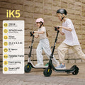 CyberCart E-Scooter for Kids Cybercart iK5 Foldable Kids Electric Scooter | 20 km/h, Front Suspension & RGB Lights (Ages 6-14 / Up to 170cm)