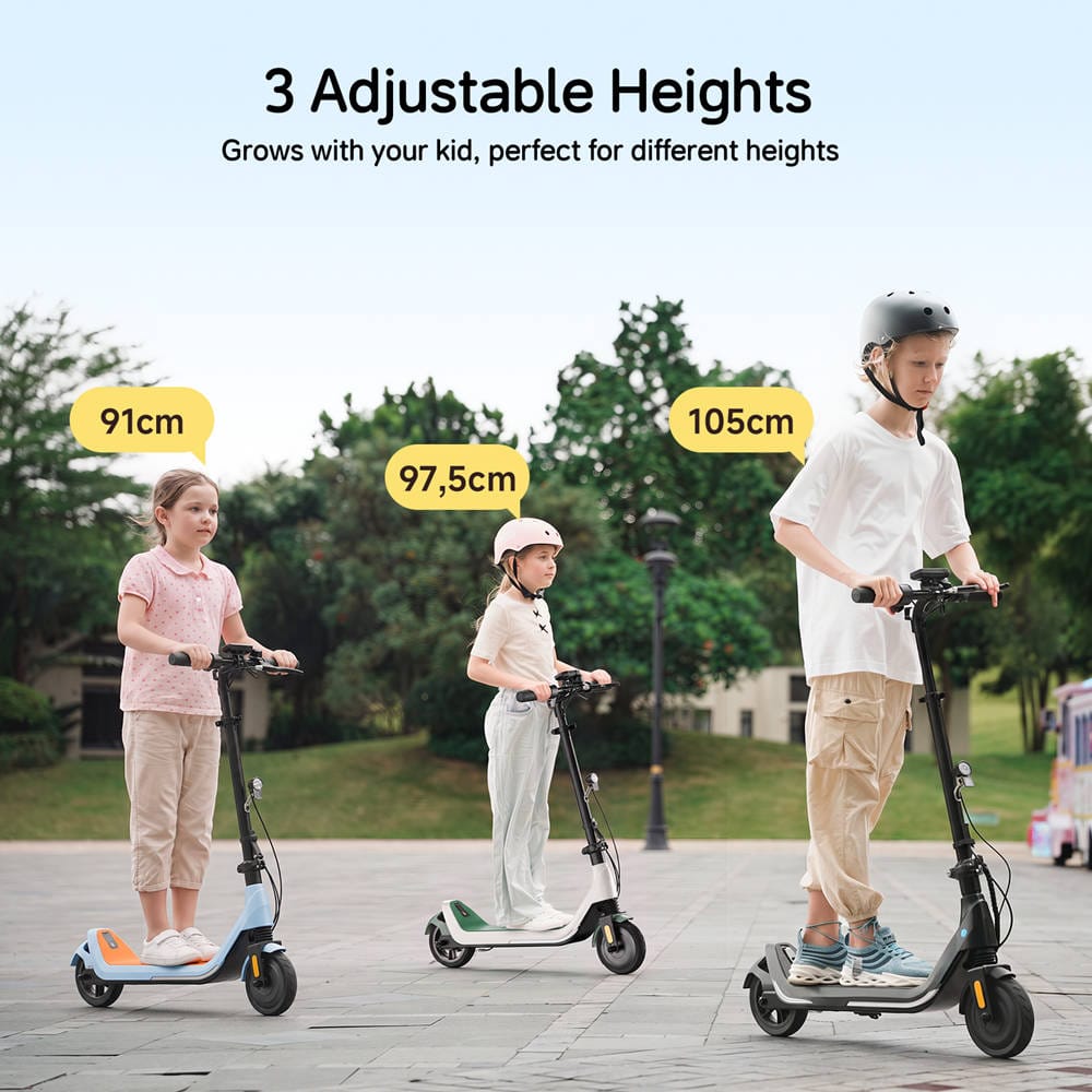 CyberCart E-Scooter for Kids Cybercart iK5 Foldable Kids Electric Scooter | 20 km/h, Front Suspension & RGB Lights (Ages 6-14 / Up to 170cm)