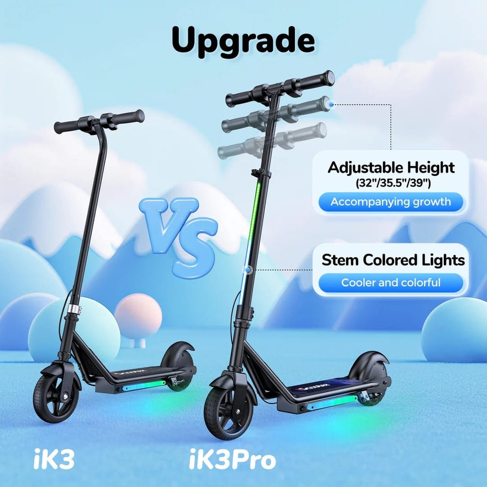 CyberCart Cybercart iK3Pro 150W Electric Scooter for Kids with Adjustable Height