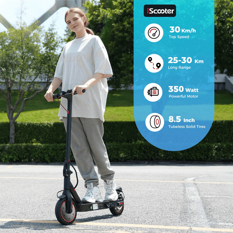 iScooter E-Scooter Electric Scooter 350W Foldable Commuter E-Scooter – i9
