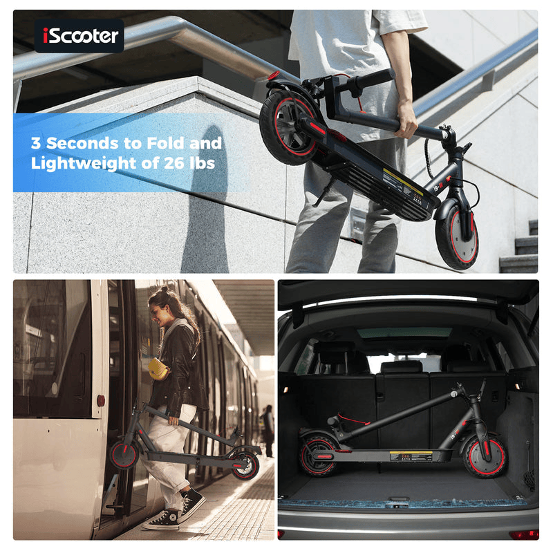 iScooter E-Scooter Electric Scooter 350W Foldable Commuter E-Scooter – i9