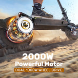 Electric Scooter iX7Pro 2000W Foldable Off-Road E-Scooter