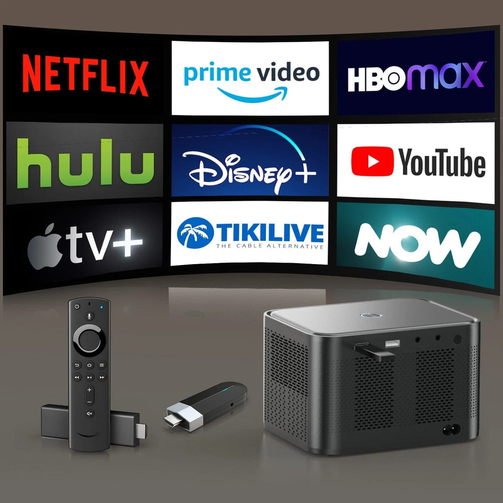 iSinbox Beamer A40-C Projector – 4K UHD WiFi Bluetooth Portable LCD with Autofocus
