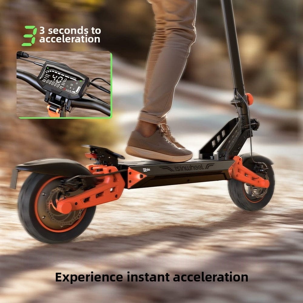 iSinwheel Skuter Elektryczny Terenowy D2Plus Electric Scooter 1000W Folding Off-Road, Range 60-65 km, Powerful Motor