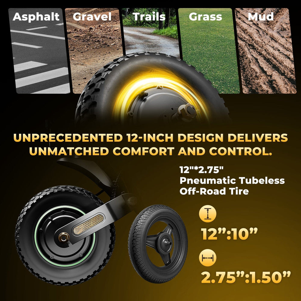 iSinwheel Skuter Elektryczny Terenowy GT4 Electric Scooter TorqueBeast Dual Motor 2400W Off-Road Folding, Range 70-80 km, CE Certified, Powerful Motor