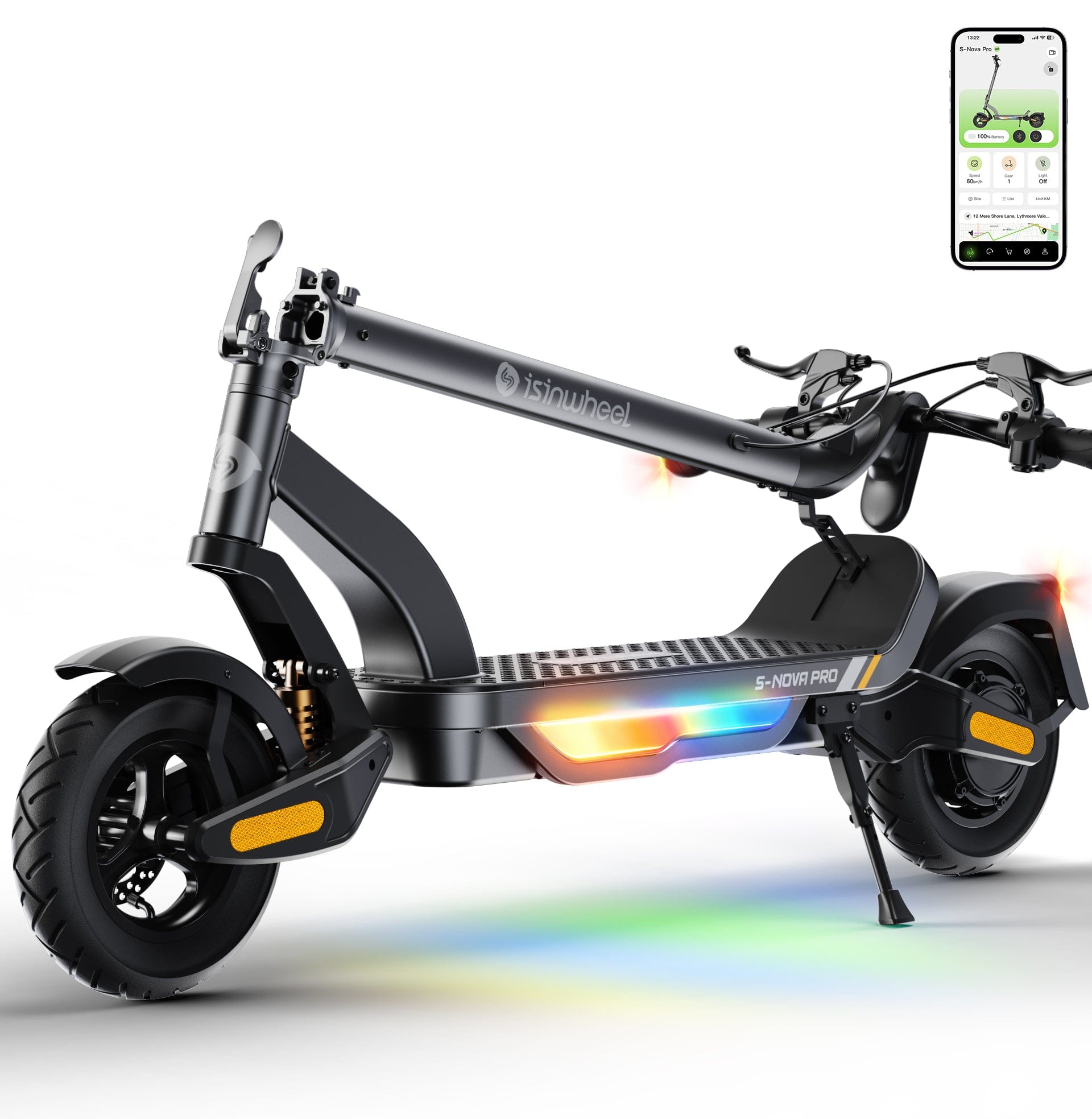 iSinwheel Commuter E-Scooter S-Nova Pro Urban Electric Scooter 1000W