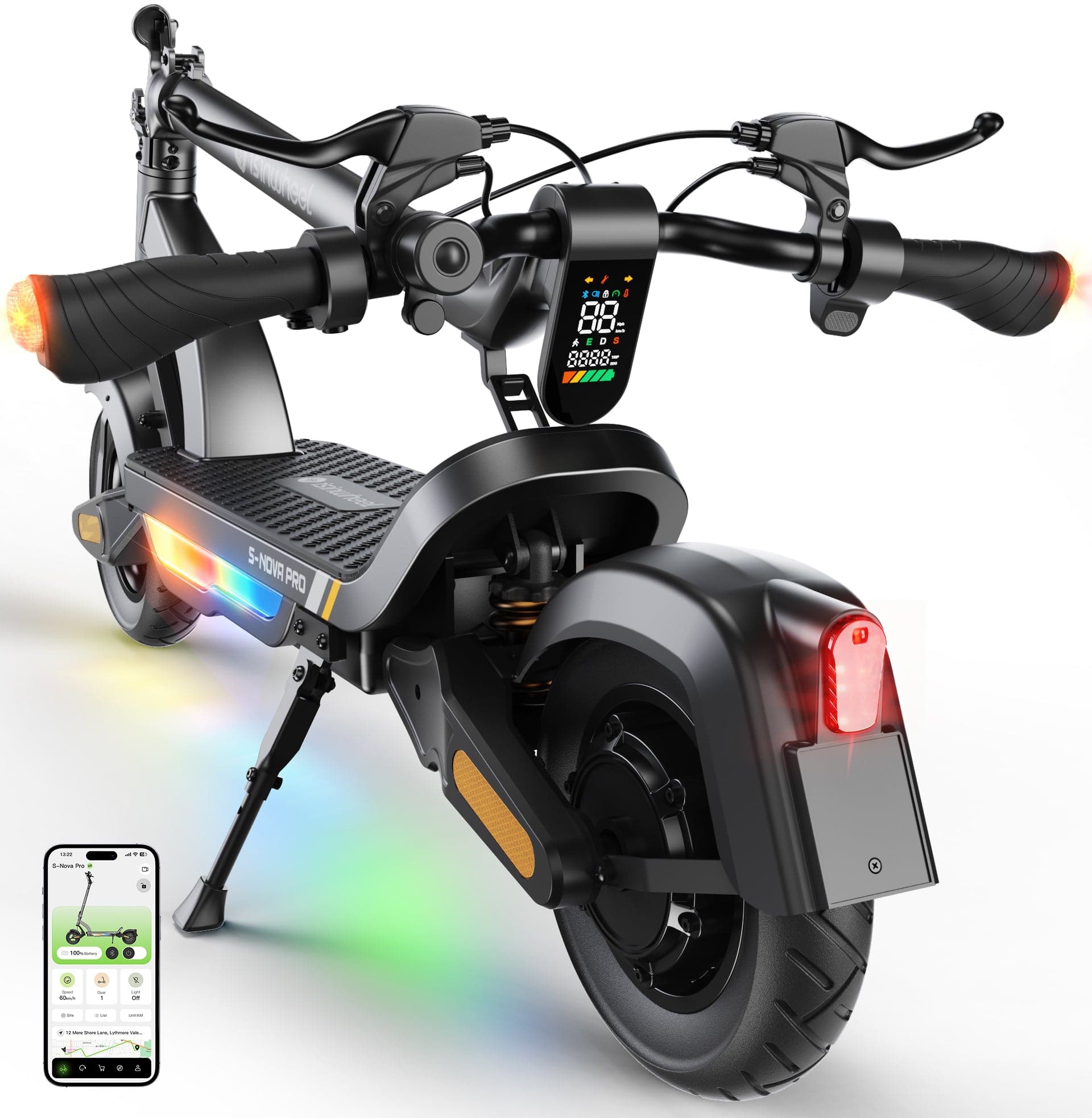 iSinwheel Commuter E-Scooter S-Nova Pro Urban Electric Scooter 1000W