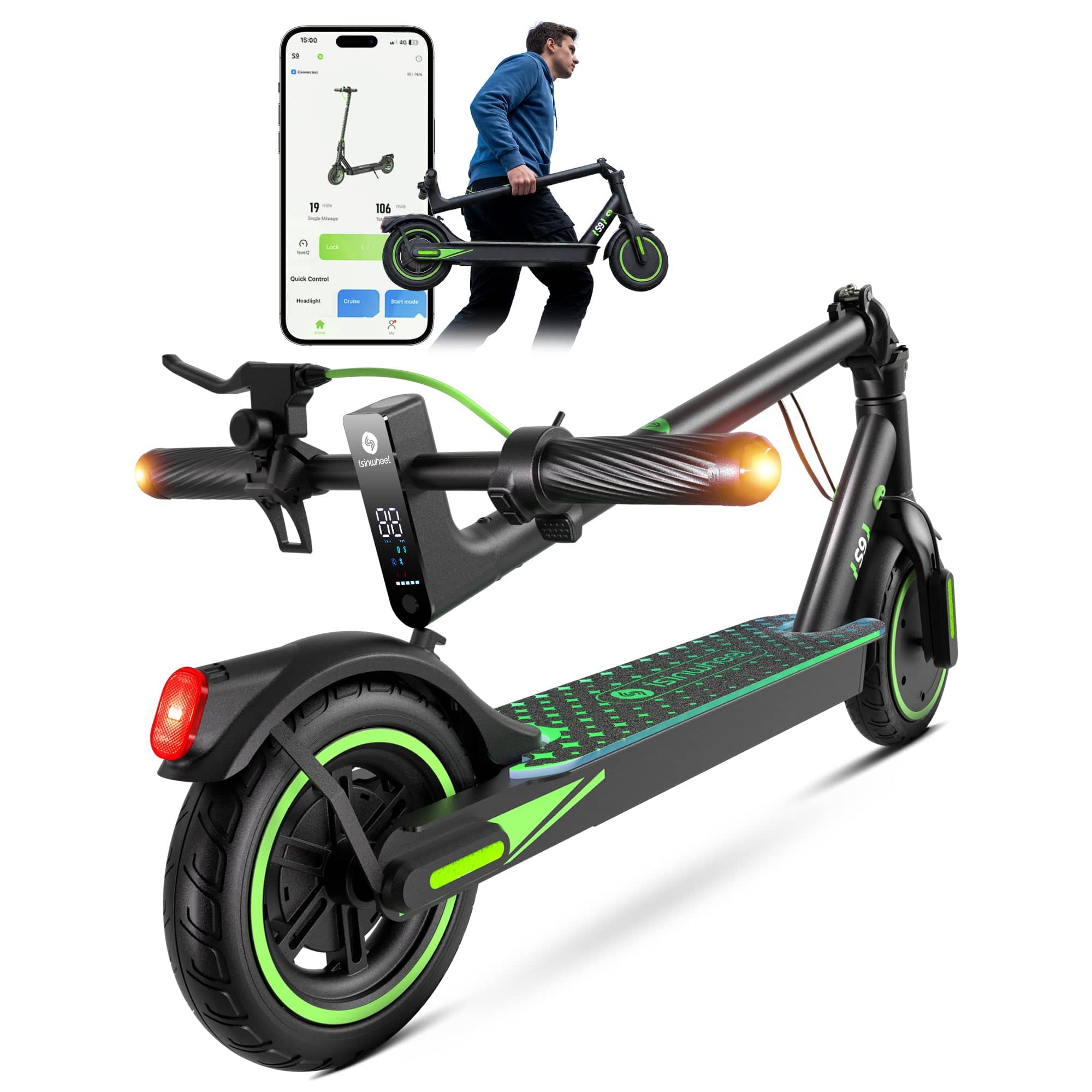 iSinwheel Commuter E-Scooter S9 Electric Scooter 350W Foldable Commuter CE-Certified E-Scooter