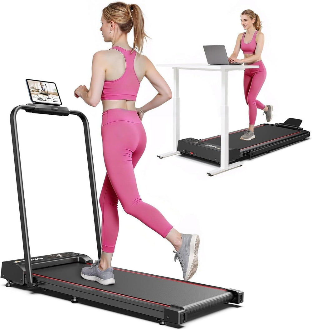 Jagjog Home Treadmill JagJog JT51 Space-Saver Home Treadmill Foldable Compact Walking Pad with Handle Bar 10 km/h CE Approval Electric