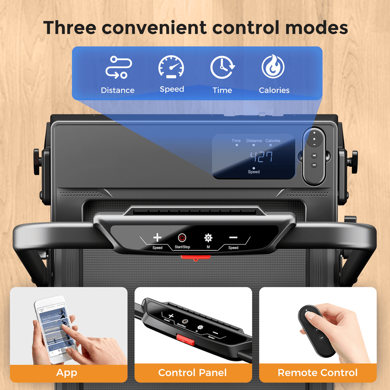 Jagjog Home Treadmill JT52 Home Treadmill APP Connected Foldable Compact Walking Pad 12 km/h, CE Approval Electric Walking Machine