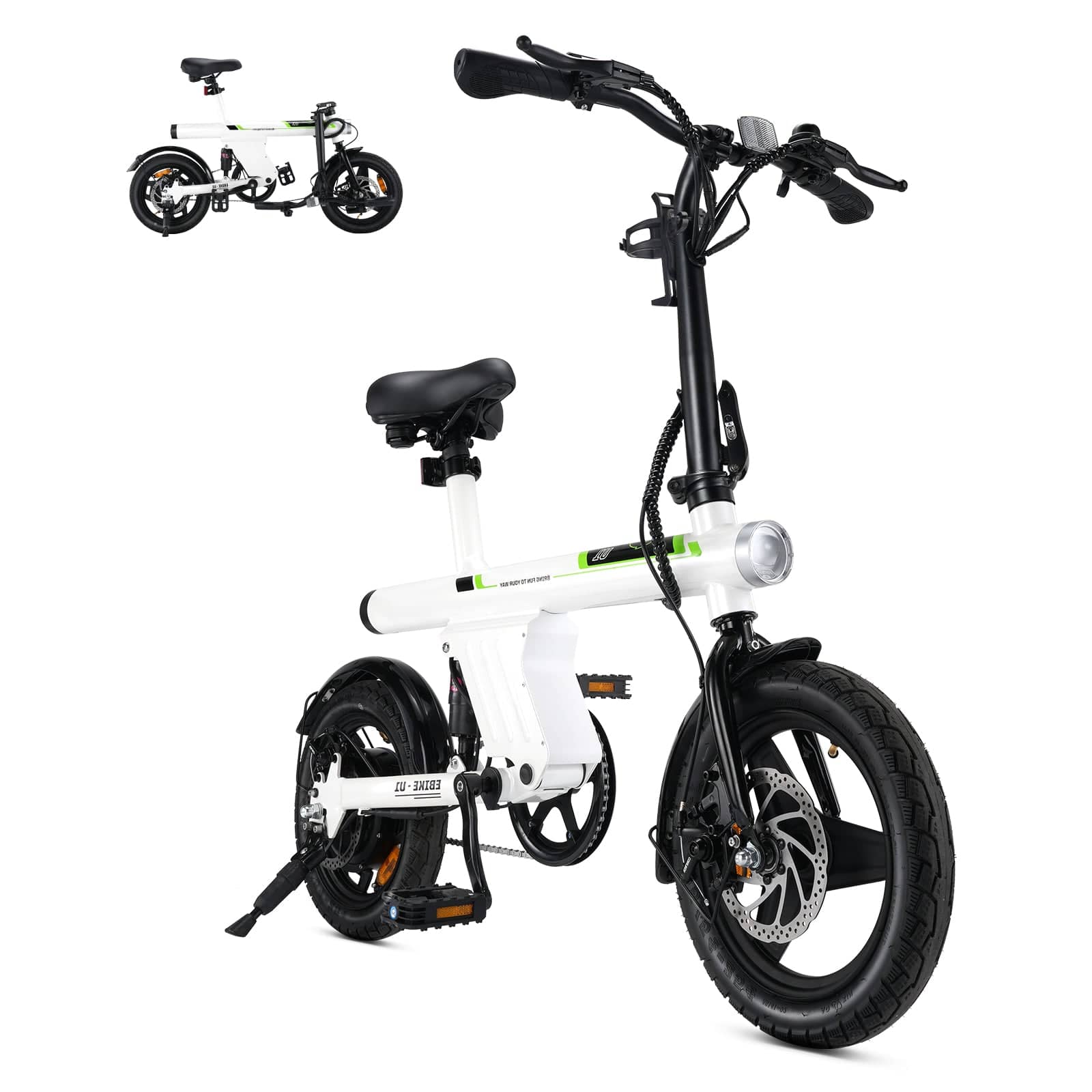 Lightweight aluminum frame of U1 folding e-bike