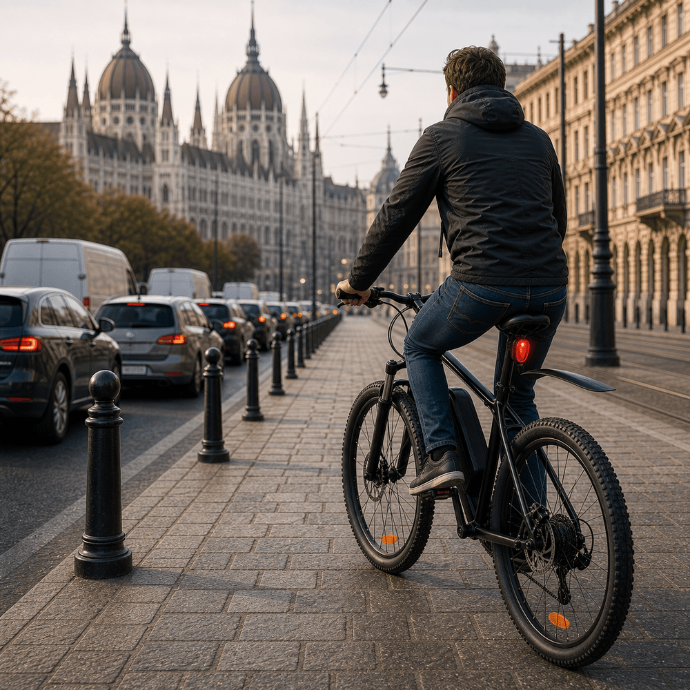 CyberCart Commuter E-Bike EB3 Electric Bicycle with CE Certificate, 26" Tires, 100 km Range