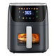 Patbrela Air Fryer 7.5L Oil-Free Air Fryer, 1500W, 8 Pre-Programs with Transparent Window, LED Touchscreen, Max 200°C
