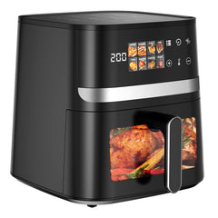 Patbrela Air Fryer Air fryer, 7L capacity, 8 programs, up to 85% less fat, cooking window, touchscreen
