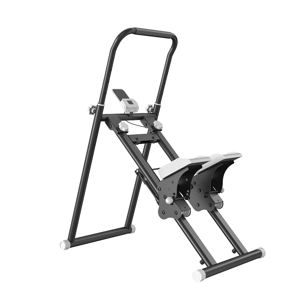 CyberCart Stair Stepper Foldable Stair Stepper for Home, Adjustable Stair Climber with 3 Heights, Compact Folding Vertical Stair Master for Exercise at Home for Full-Body Workout